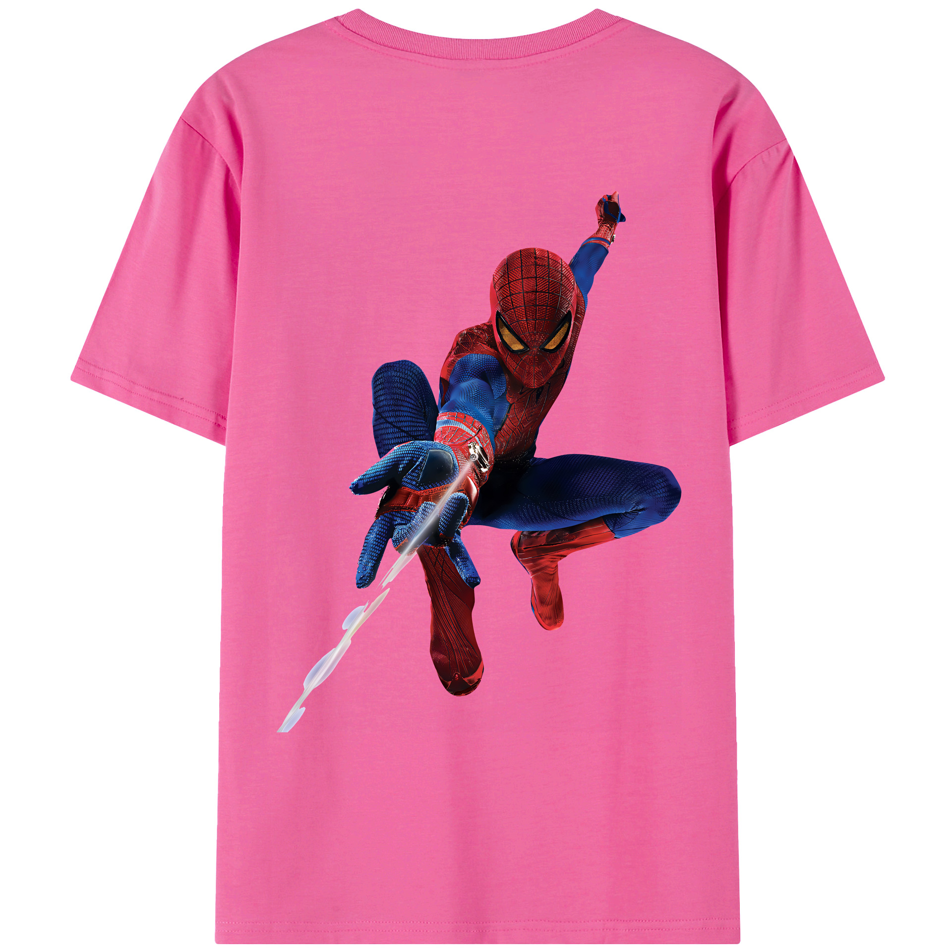（画像用） Spider Man スパイダーマン レディース半袖Tシャツ(バックプリント)